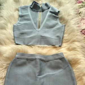 Two piece bandage blue dress ✨👗✨